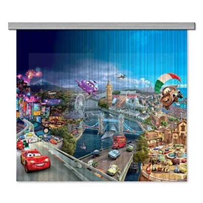 Imagen de AG Design FCSXL 4326 Cortinas para niños, Tela, Multicolore, 180 x 160, 2
