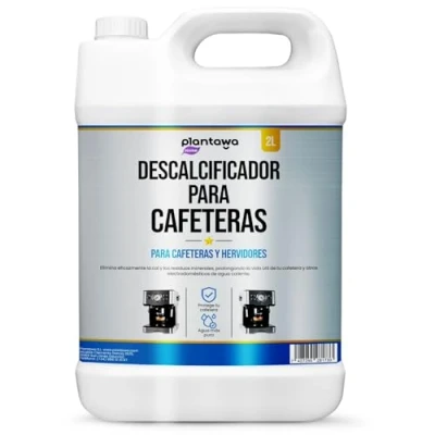 Imagen de Plantawa Líquido descalcificador 2 Litros. Compatible con todas las máquinas de café. Mantén tu Máquina Café en Óptimas Condiciones, Elimina la cal incrustada cafeteras.…