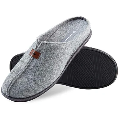 Imagen de DUNLOP Zapatillas Casa Hombre, de Estar por Hombre Fieltro, Suela Antideslizante (42, Gris, Numeric_42)
