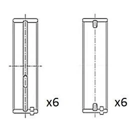 Imagen de Cojinete de cigüeñal FAI AutoParts BM1060 STD
