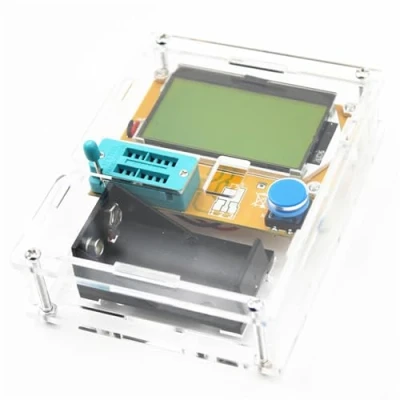 Imagen de LCR T4 Digital Transistor Tester, inductores de rangos prueba, Diodo capacitancia resistencia, con pantalla LCD retroiluminada, Para condensadores, diodos