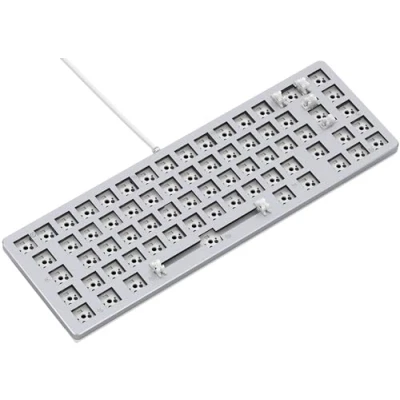 Imagen de Glorious gaming GMMK 2 Compact (65%) Barebones (solo carcasa) Carcasa de teclado mecánico, compacta TKL (65%), aluminio, personalizable, RGB, distribuciones internacional / ISO Blanco