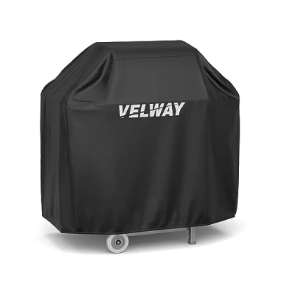 Imagen de Velway Funda para Barbacoa Impermeable 117x66x117cm Cubierta BBQ de Parrilla 210D Oxford Protector, Anti Viento/Anti Polvo/Anti Humedad, Resistente al Desgarro/Agua/Lluvia/Nieve/Sol