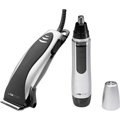 Imagen de Clatronic HSM 3441 Set de Máquina Cortapelo Barba, 4 peines diferente medida, nariz y odio