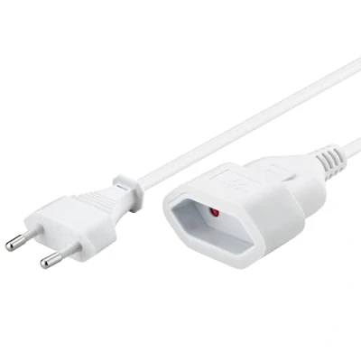 Imagen de Goobay 50507 alargador de cable alimentación / red para enchufe euro tipo C a toma 3m 250V 0,75 mm² plástico 2 Blanco
