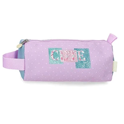 Imagen de Enso Cute girl Estuche Redondo Morado 23x9x9 cms Poliéster