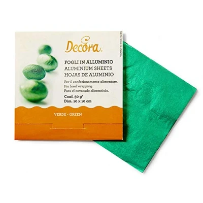 Imagen de Decora Verde 0796209 150 Hojas Aluminio CM10X10 50 GR