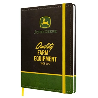 Imagen de Nostalgic Art Cuaderno retro punteado, John Deere Farm Logo Idea de regalo para amantes a tractores, Bullet Journal dotted, Diseño vintage, A5