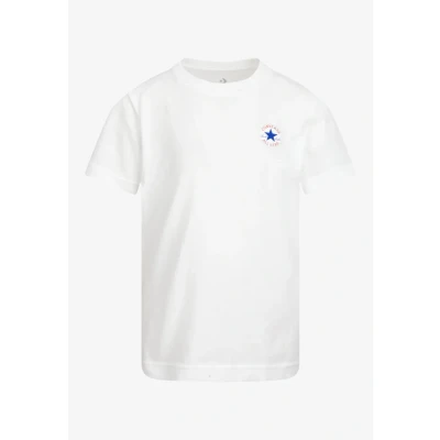 Imagen de Converse Unisex Camiseta básica para niños, Talla: 98/104, White