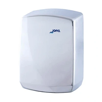 Imagen de Jofel Secamanos Óptico 2000W, Secador de Mano con Sensor Infrarrojos Activado y Desactivado Automático, Carcasa Acero Inoxidable, Antivandálico, Modelo Futura, AA16000 Brillo