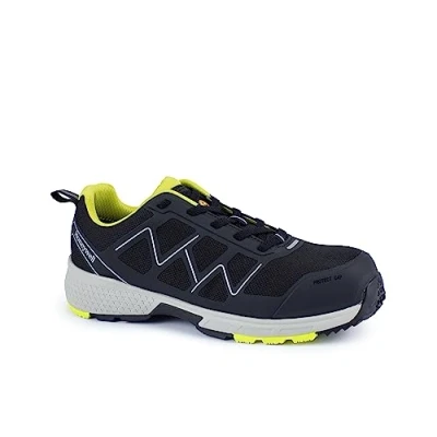 Imagen de Honeywell Agile Sprinter S3 SRC ESD Zapatos de Seguridad Industrial Unisex, Corte bajo, Puntera Fibra Vidrio, Forro Malla 3D, Entresuela Goma EVA, Amarillo, Talla 11 UK, 6250120 46