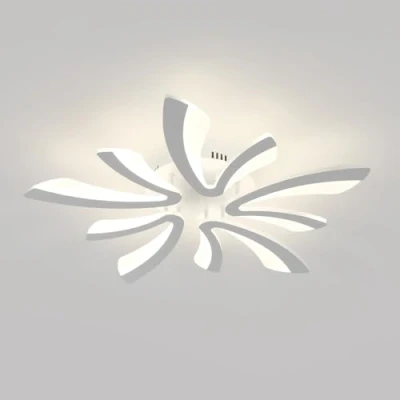 Imagen de Comely Lámpara de Techo LED 50W 5625LM, Plafon Moderno para Sala Estar Dormitorio, 70cm, Luz Natural 4500K, Blanco