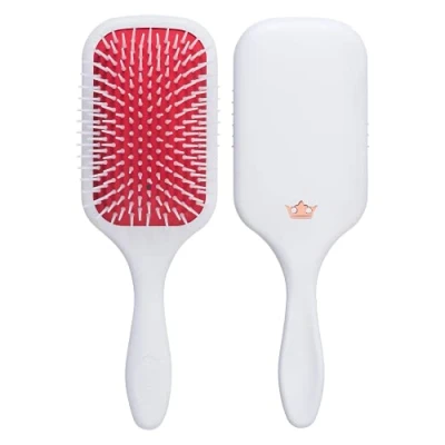 Imagen de Denman Detangler Hair Brush For Fast and Comfortable Detangling, Blow Drying Styling Combination of D3 Pins &amp; Paddle Women Men (White, Red Pad), D38