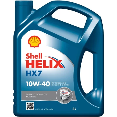 Imagen de Aceite de motor SHELL Helix HX7 10W40, 4L