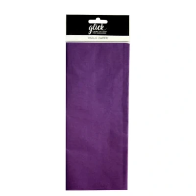 Imagen de Glick 4 hojas de papel seda morado violeta, cada hoja 750 mm x 500 mm, violeta para envolver regalos, artes y manualidades,