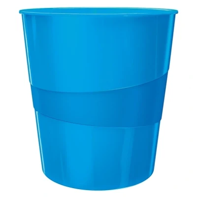Imagen de Leitz WOW 52781036 Papelera, 15L, Plástico, Azul metalizado