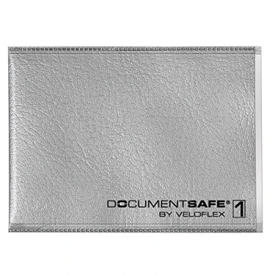 Imagen de VELOFLEX 3271800 portatarjetas Document Safe, de crédito, protección RFID/NFC, bloqueador RFID, 90 x 63 mm, gris, 1 unidad