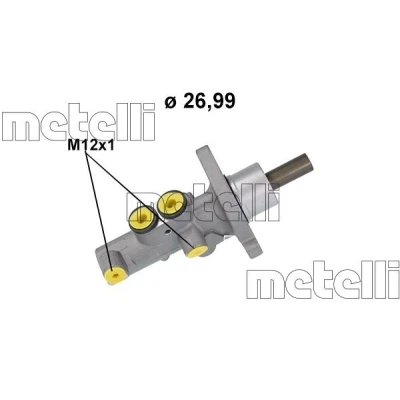 Imagen de METELLI 05 1218 Cilindro Maestro de Freno 26,99 Aluminio VOLKSWAGEN: Transporter 5, 5 Bus, Multivan (7HM