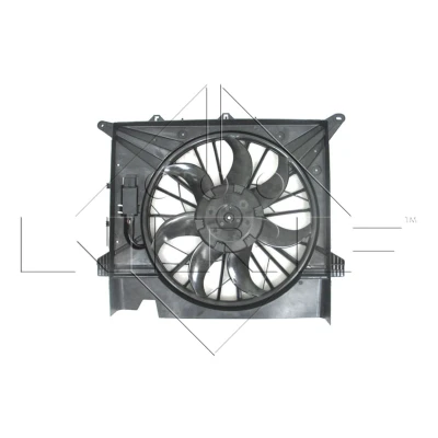 Imagen de NRF 47462 Ventilador de radiador 481 12 600 con bastidor (armazón), Motor sin escobillas unidad control VOLVO: XC90 I