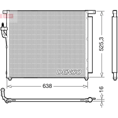 Imagen de DENSO DCN10049 Condensador con secador R 134 a