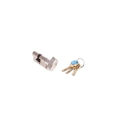 Imagen de Tesa Assa Abloy, T85B3535N, Cilindro de Seguridad, T80, Leva Larga, Llave Botón, Niquelado, 35 x mm