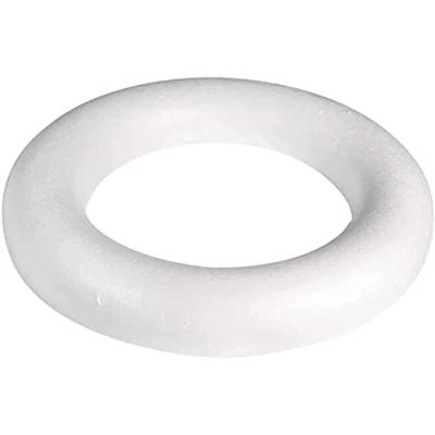 Imagen de arkCRAFT Anillos Festivos de poliestireno, Medio Redondos, Coronas (1, 25 cm)