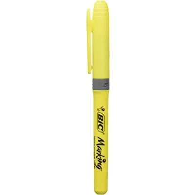 Imagen de Bic marcador fluorescente amarillo punta biselada 1,6 3,3 mm. 811935