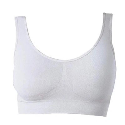 Imagen de Sujetador Básico para Mujeres Sin Costuras Aros El Confort Bra (wellbra_sngl)(3XL, Blanco)