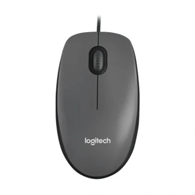 Imagen de Logitech M100 Ratón con Cable USB, 3 Botones, Seguimiento Óptimo 1000 DPI, Ambidestro, Compatible PC, Mac, Portátil Gris
