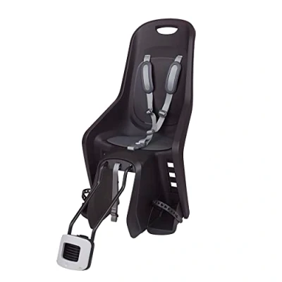 Imagen de POLISPORT 8406700023 Silla Trasera Bubbly Maxi Plus 29&quot; para Bicicleta con Ruedas de 26&#039;&#039; a 29&#039;&#039; Apta niños un Peso 9 22 Kg Anclaje en el Cuadro Color Negro/Gris Oscuro
