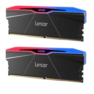 Imagen de Lexar Ares Gen2 RGB DDR5 RAM 32GB Kit (2x16GB) 6000MHz CL30, PC Memoria 288 Pin UDIMM/Gaming computadora para Juegos de PC, Principal Intel XMP 3.0/AMD EXPO/CL30 38 76/1.4V