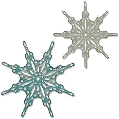 Imagen de Sizzix Set de Troqueles Thinlits 664227 2 pzas Copos Nieve fantasía by Tim Holtz, Multicolor, talla única