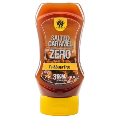 Imagen de Salsa Rabeko Zero caramelo salado, 1 x 350 ml productos saludables bajos en carbohidratos con calorías y grasas reducidas para ensaladas, patatas fritas hamburguesas sin gluten ni lactosa