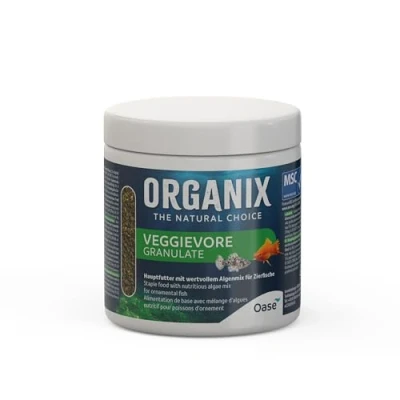 Imagen de OASE ORGANIX Veggievore Granules 250 ml Alimento en gránulos para peces de acuario, alto contenido algas