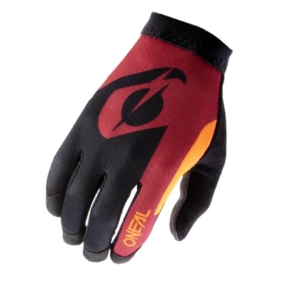 Imagen de O&#039;Neal Guante de Ciclismo Motocross MX MTB DH FR Downhill Freeride Nuestro más Ligero y cómodo, Nanofront Palm AMX Glove Adultos Red Orange Talla M