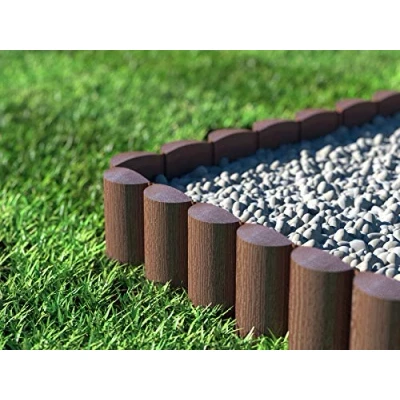 Imagen de Cellfast Eco Borde para césped (Palisandro, 8 Unidades, 2,4 x 0,3 m), Color marrón (7,2m)