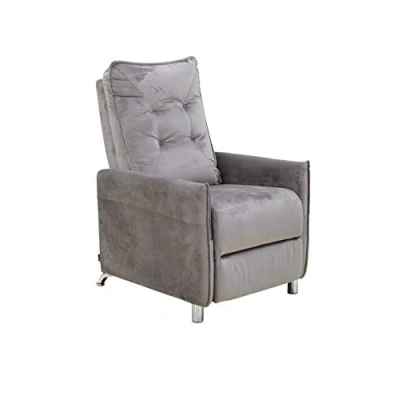Imagen de Astan Hogar Sillón Relax con Reclinación Manual, Tapizado en Terciopelo, Modelo Lui AH AR30800GR