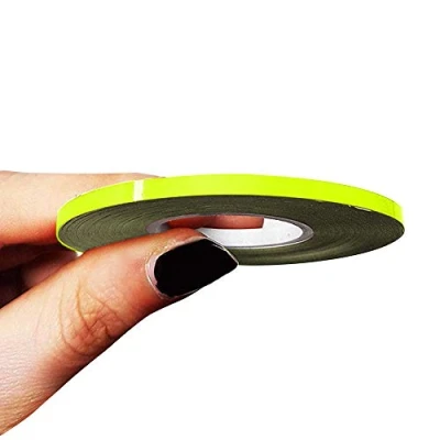 Imagen de 4R Quattroerre.it 10460 Franjas Trim Tiras Adhesivas para Coche, Amarillo Neón, 3 mm x 10 MT