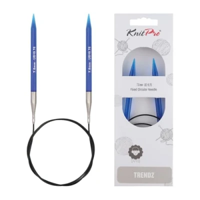 Imagen de Knit Pro KP51089 Trendz Agujas Circulares fijas (80 cm x 7 mm), Multicolor