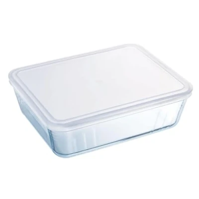 Imagen de Pyrex Classic Recipiente rectangular con tapa, 0,8L 19x14x4cm