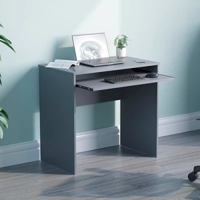 Imagen de Vida Designs Escritorio para computadora Huby, Madera de ingeniería, Gris, H: 75 / W: 80 D: 48 cm