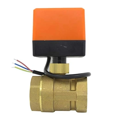 Imagen de valvula motorizada 220v electrovalvula normalmente abierta 2 vias calefaccion 1/2 3/4 1 1/4 pulgada (1 DN40)