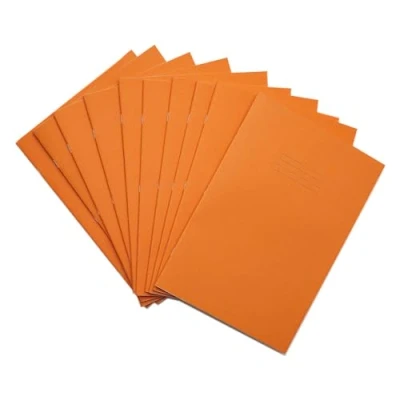 Imagen de Rhino Cuaderno de cuadrícula (A4, 64 páginas, 10 unidades, cuadrados 7 mm), color naranja