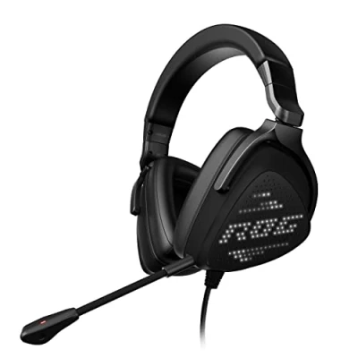 Imagen de ASUS ROG Delta S Animate Lightweight USB C Gaming Headset with AI Noise canceling Mic, MQA Rendering Technology, Hi Res ESS 9281 Quad DAC, RGB Lighting, Compatible PC, Switch and PS5