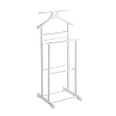 Imagen de HAKU Möbel aparcacoches blanco, Madera maciza Dim.: AN 47 cm x AL 102 P 36 cm, Estilo: Tradicional