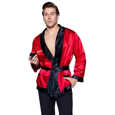 Imagen de Leg Avenue Hombre, sólido, Color burdeos y negro, Talla Única (8311822141)