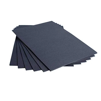 Imagen de House of Card &amp; Paper Tarjetas A5 de 220 g/m², color negro (paquete 25 hojas)