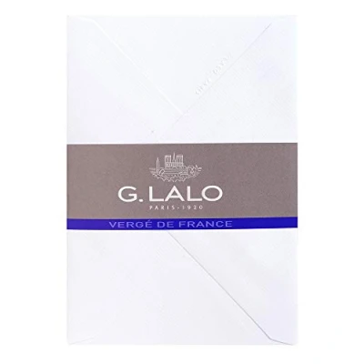 Imagen de Clairefontaine Lalo 21450L Pack De 25 sobres con forro goma C6, Vergé France