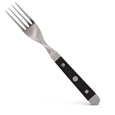 Imagen de Güde Horquilla Serie tamaño estándar Negro 1013 Solingen Tenedor de Mesa Forjado, 9 cm, Pom, Alpha Doble virola, Hecho a Mano en Alemania, Chrome Steel