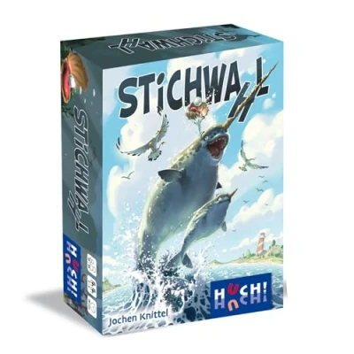Imagen de HUCH! Juego Familiar, de Puntadas con Posibilidades WA(h), Grandes Ilustraciones, Animales Marinos, Triunfo trumpo Especial, Reglas Simples, para 3 4 Jugadores a Partir 10